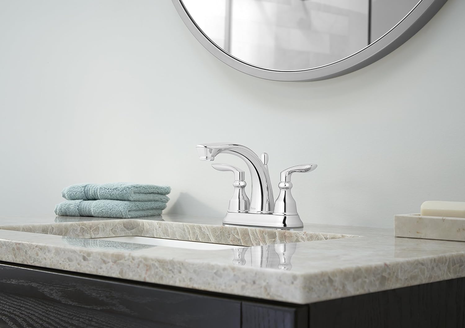 Pfister LG48-CB1C Avalon Centerset Bath Faucet, Polished Chrome, 1.2 gpm