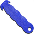 100pcs Safety Box Cutter Utility Knife With Carbon Steel Blade - Safety Package Opener Tool Box Cutter - Utility Knife Cardboard Value Pack (100, Blue)