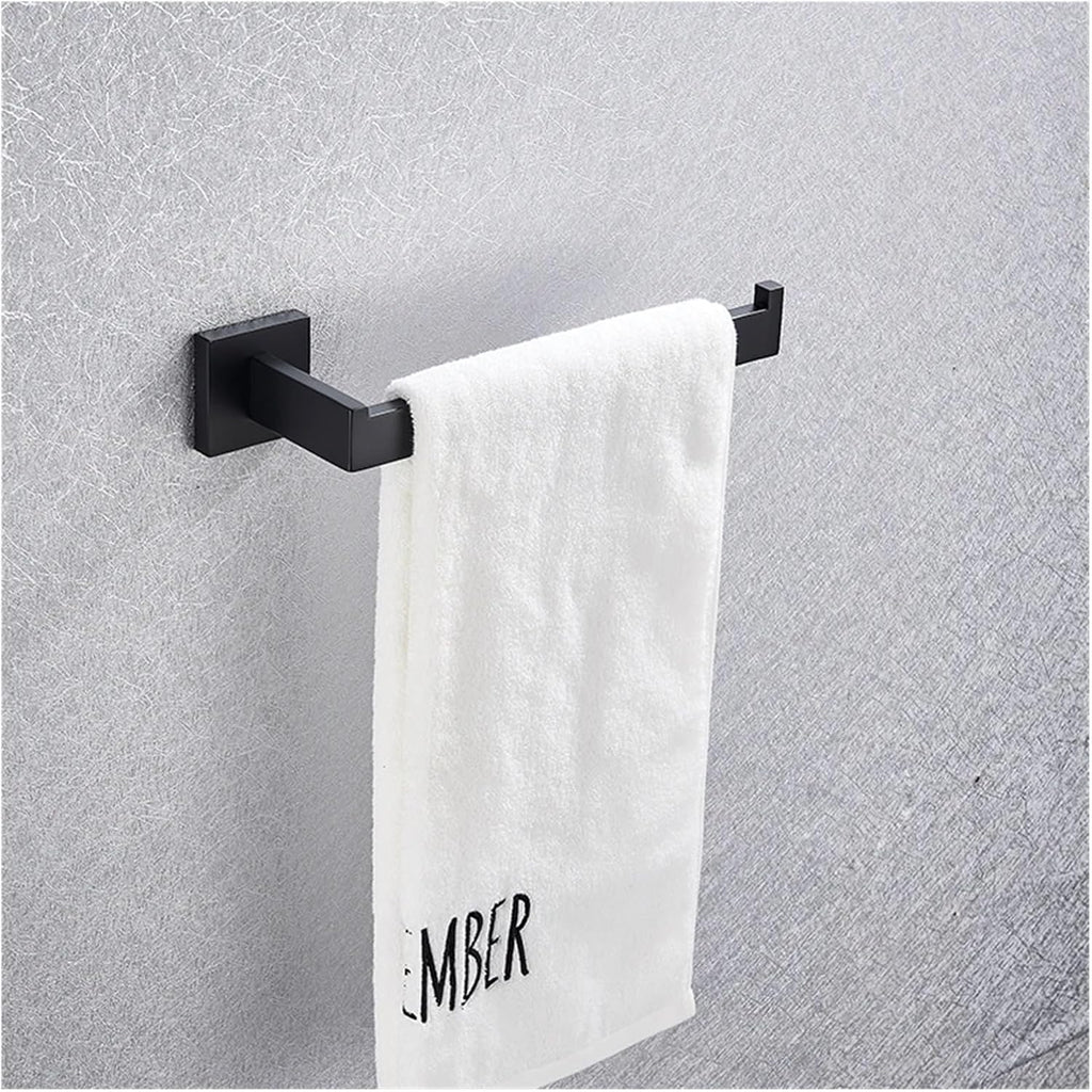 Bath Bathroom Towel Rack Toilet Paper Holder Bathroom Hook Bathroom Accessories Paper Holder Four Piece Stainless Steel(Brushed Nickel A)