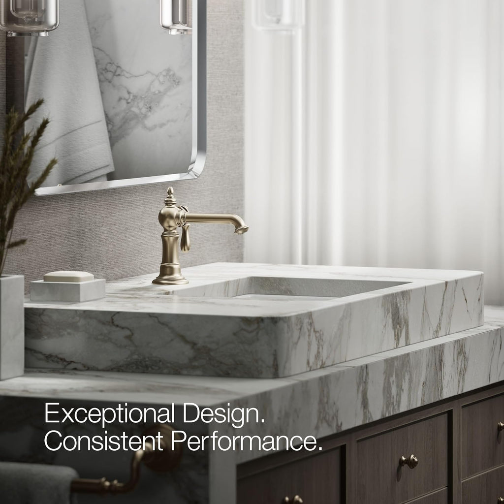 Kohler 72762-9M-BV Artifacts® Single-Handle Bathroom Sink Faucet, 1.2 gpm, Vibrant Brushed Bronze