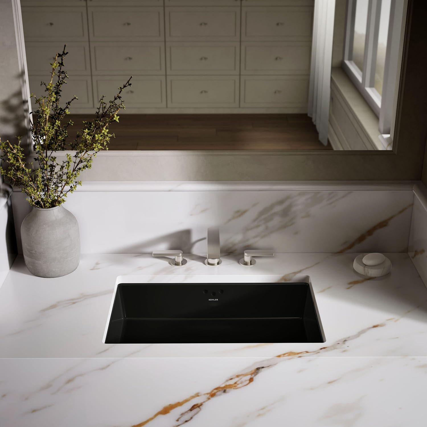 Kohler 2297-7 Kathryn 23-7/8' x 15-5/8' x 6-1/4' Undermount bathroom sink