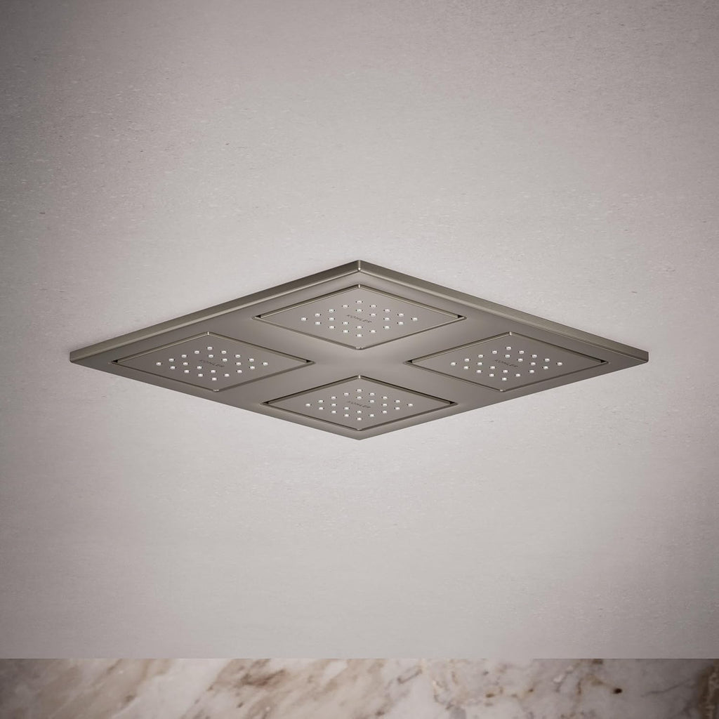 Kohler 98740-SN WaterTile® Rain Overhead shower panel with four 22-nozzle sprayheads, Vibrant Polished Nickel