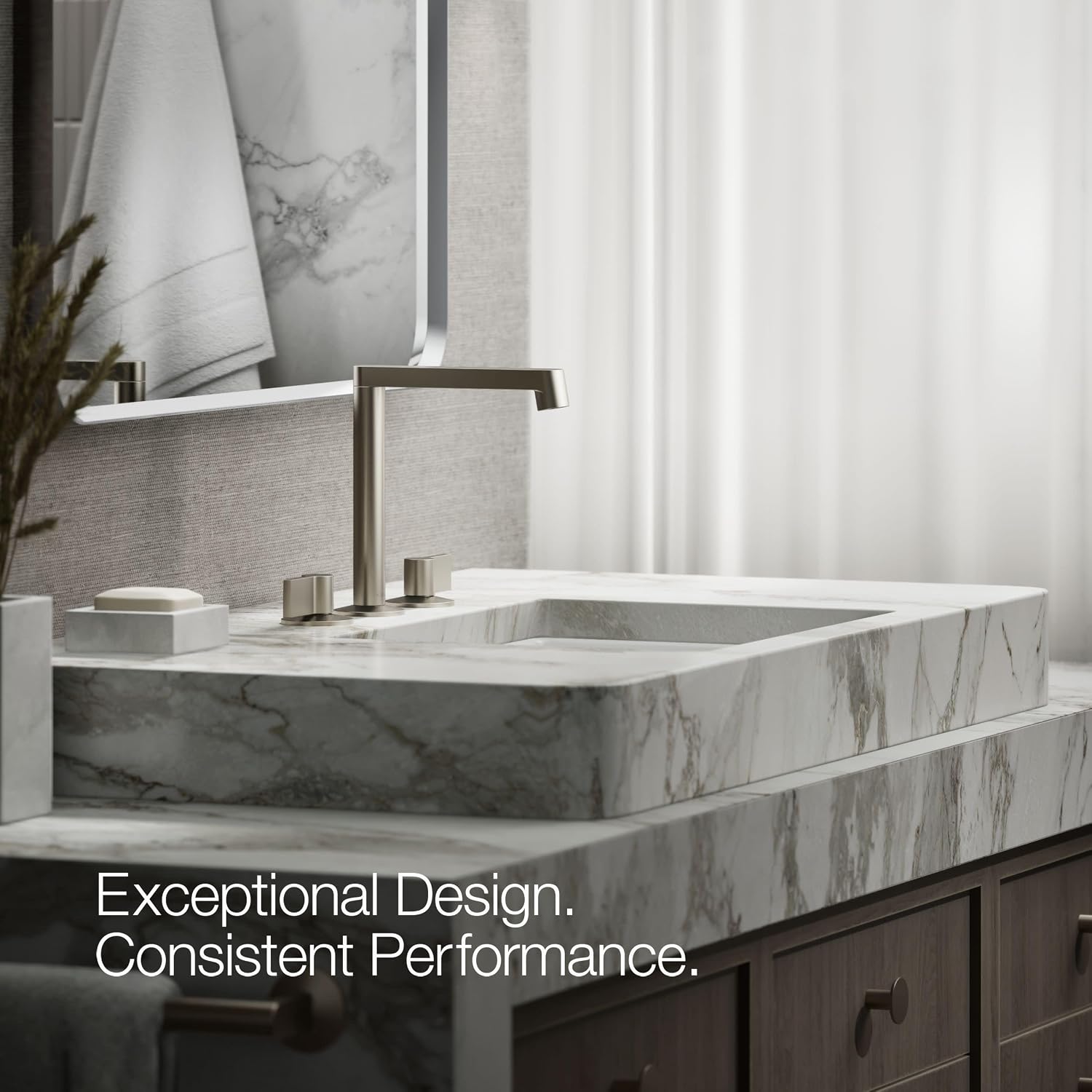 KOHLER Components Bathroom Sink Handles With Lever Design