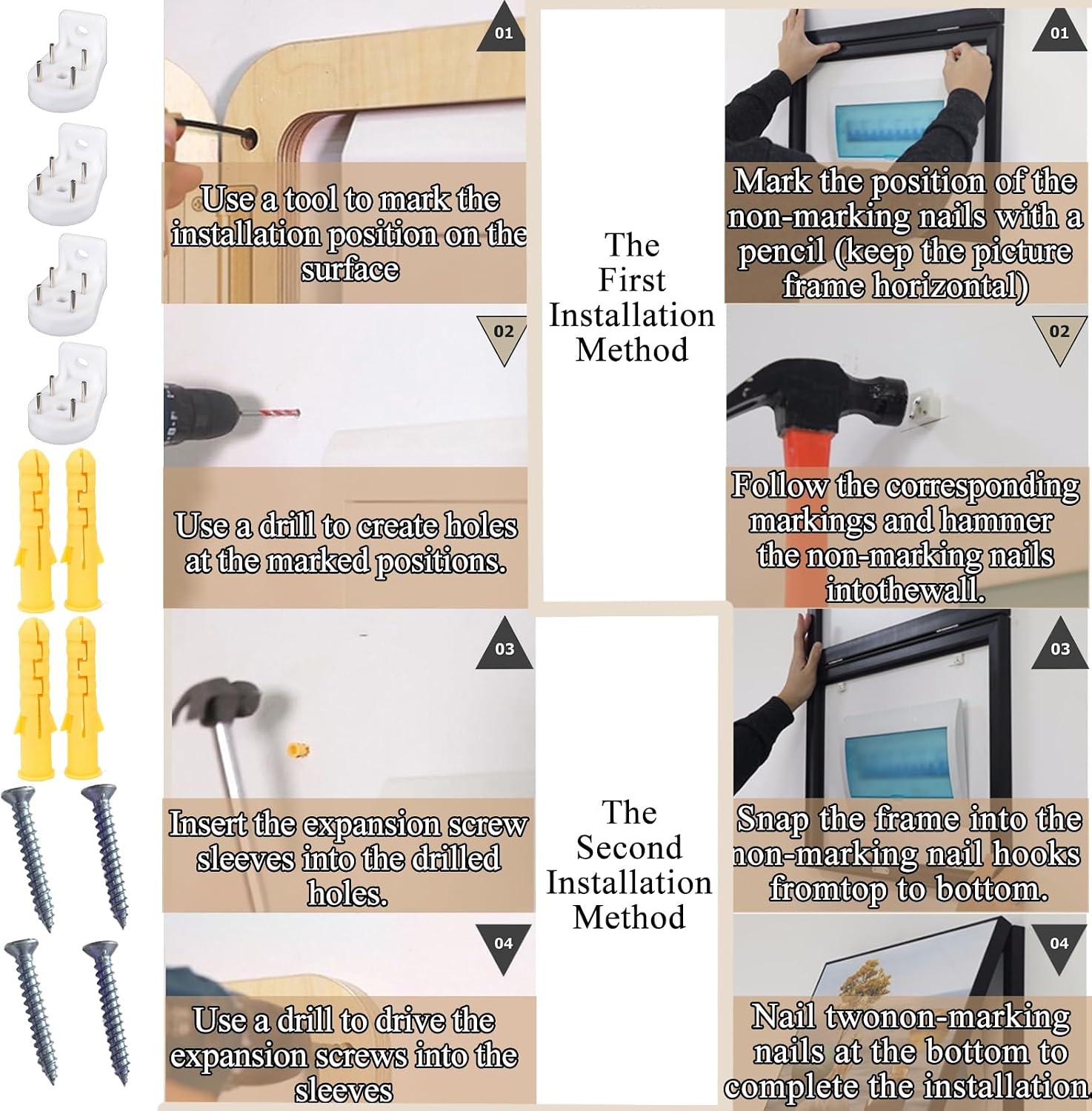 Breaker Box Cover Decorative Wall Electric Meter Box Decorative for Dining Room, Modern Flip Panel Cover Distribution Boxes with Screws Set, Living Room/ Bedroom/ Hotel/ Hanging Pictures Decoration(Li