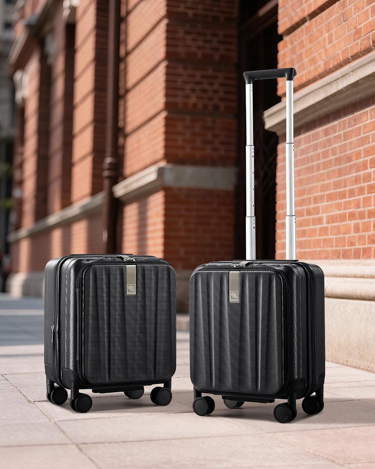 Hanke Top Opening Carry-On - Expandable 16 Inch Airline Approved Spinner | Easy-access top opening,360° spinner wheels,lightweight expandable hardshell, fits overhead bins,for overnight business trips