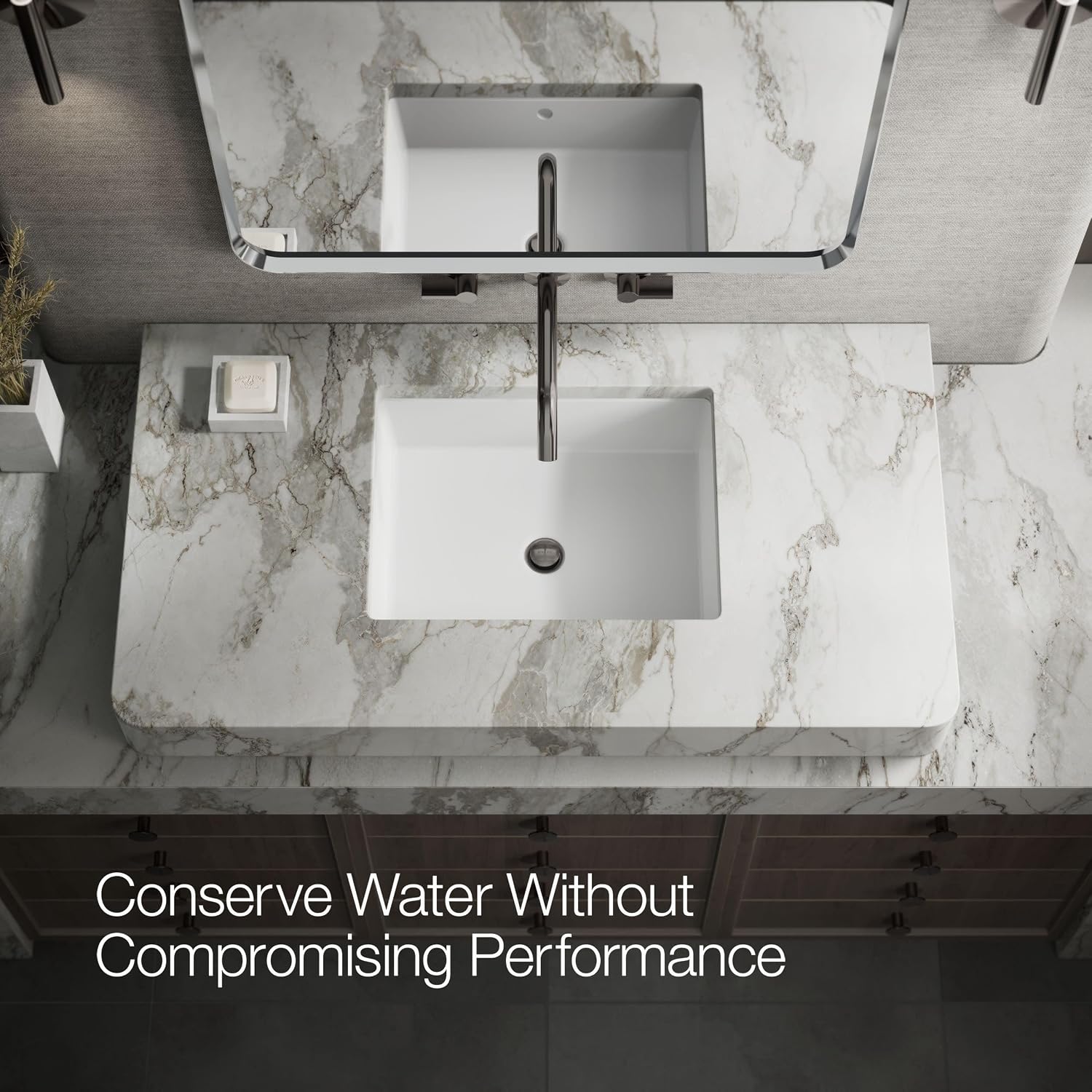 KOHLER Components Wall-Mount Bathroom Sink Faucet Spout With Tube Design 1.2 GPM
