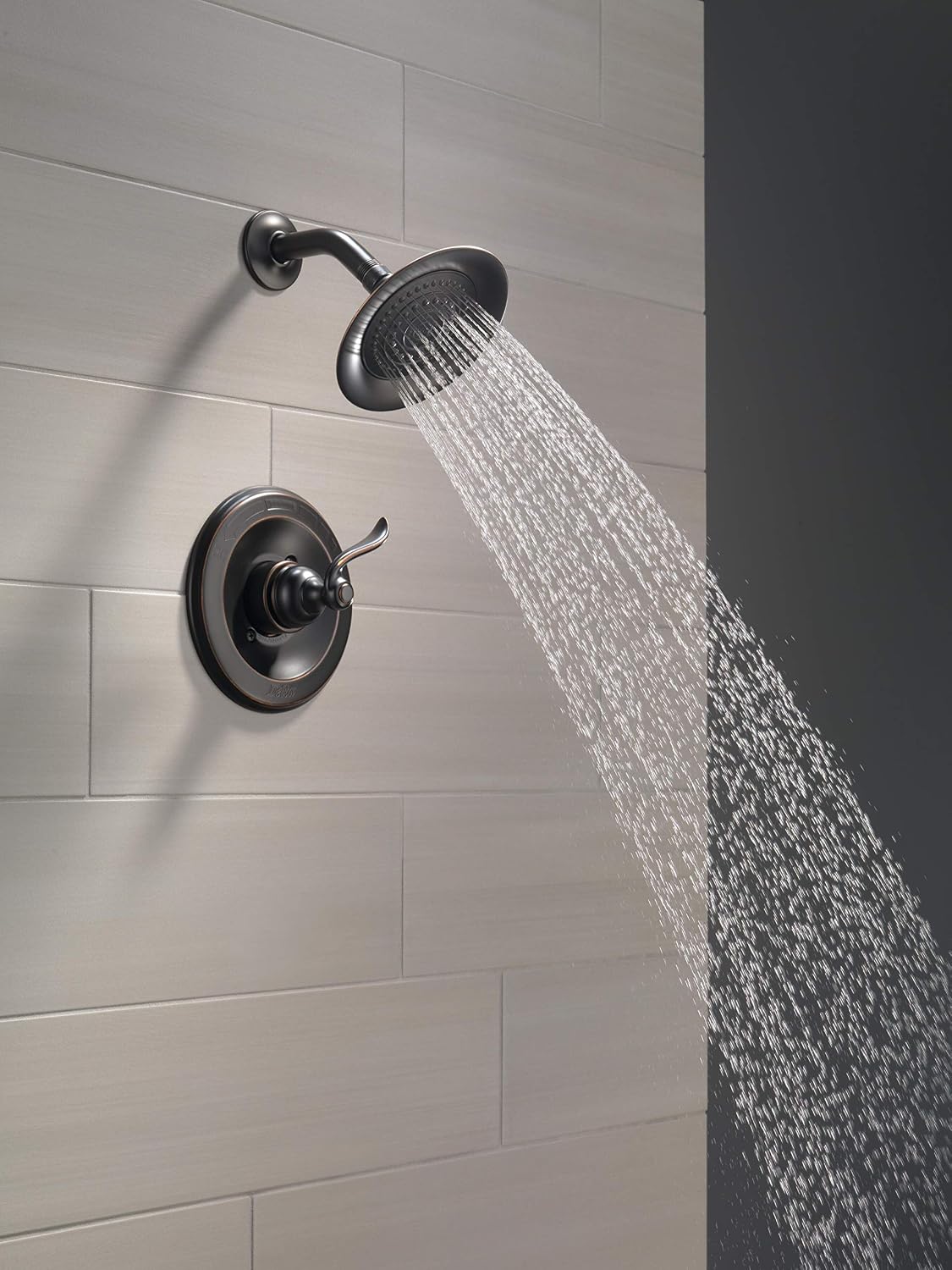 Delta Windemere 14 Series Shower Faucet Set, Oil Rubbed Bronze Shower Head and Handle Set, Valve Trim Kit, Oil Rubbed Bronze BT14296-OB (Valve Not Included)
