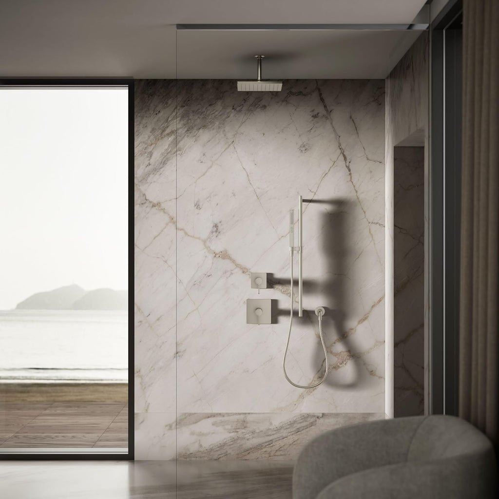 Kohler 26149-BN Honesty® 10' single-function rainhead, 2.5 gpm, Vibrant Brushed Nickel