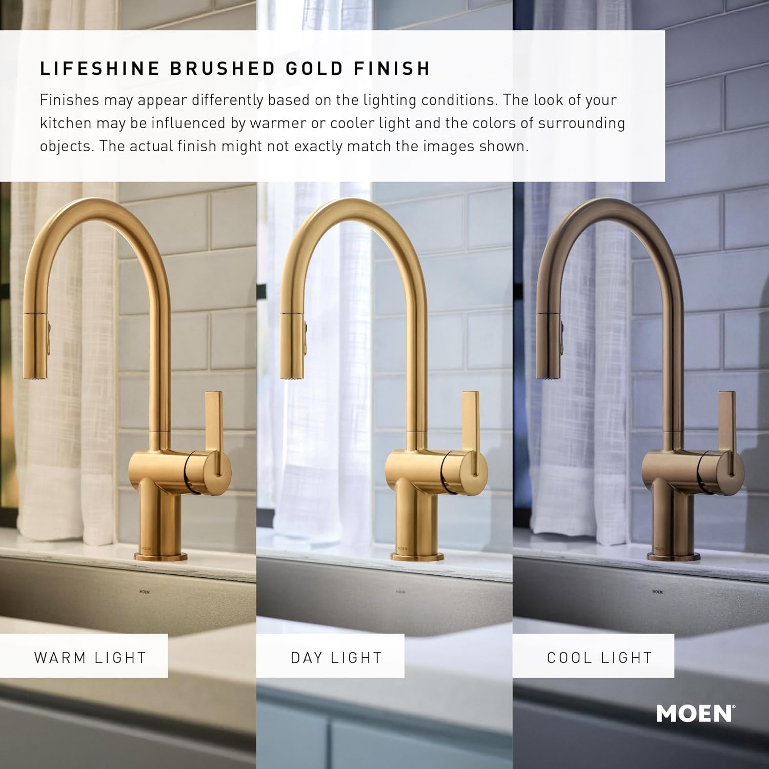 Moen Weymouth Brushed Gold Two-Handle Widespread Cross Handle Bathroom Faucet Trim Kit, Valve Included, TVS42114BG
