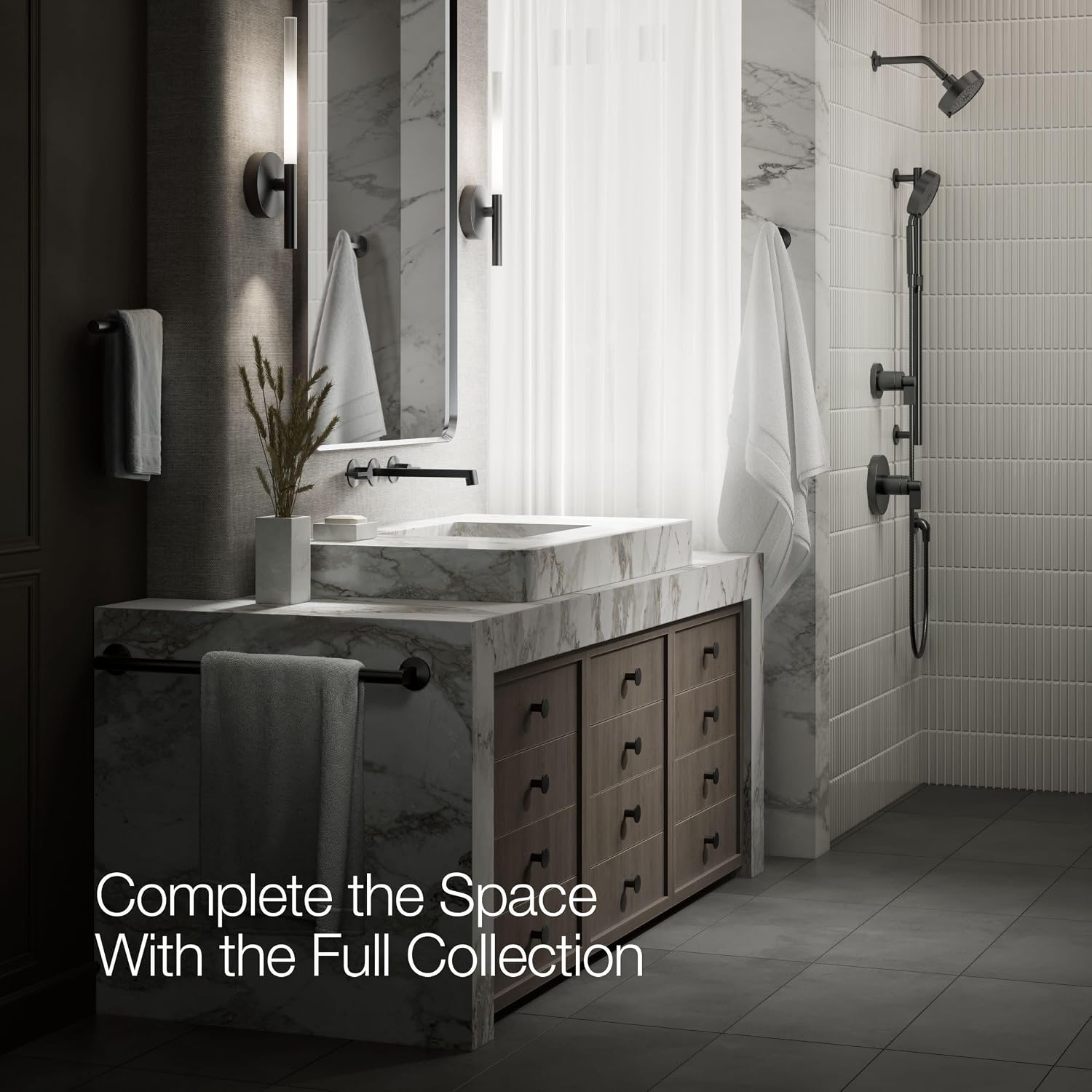 KOHLER Components Wall-mount Bathroom Sink Faucet Trim