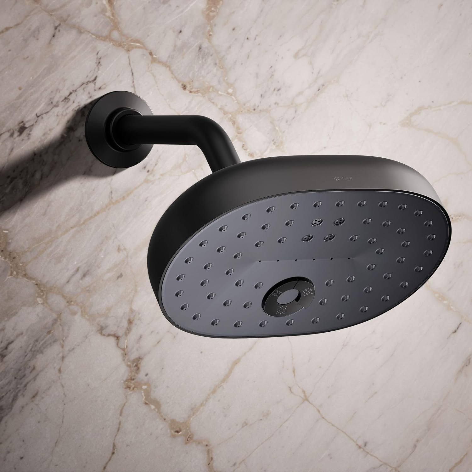 Kohler 26290-BL Statement® Three-function showerhead, 2.5 gpm, Matte Black