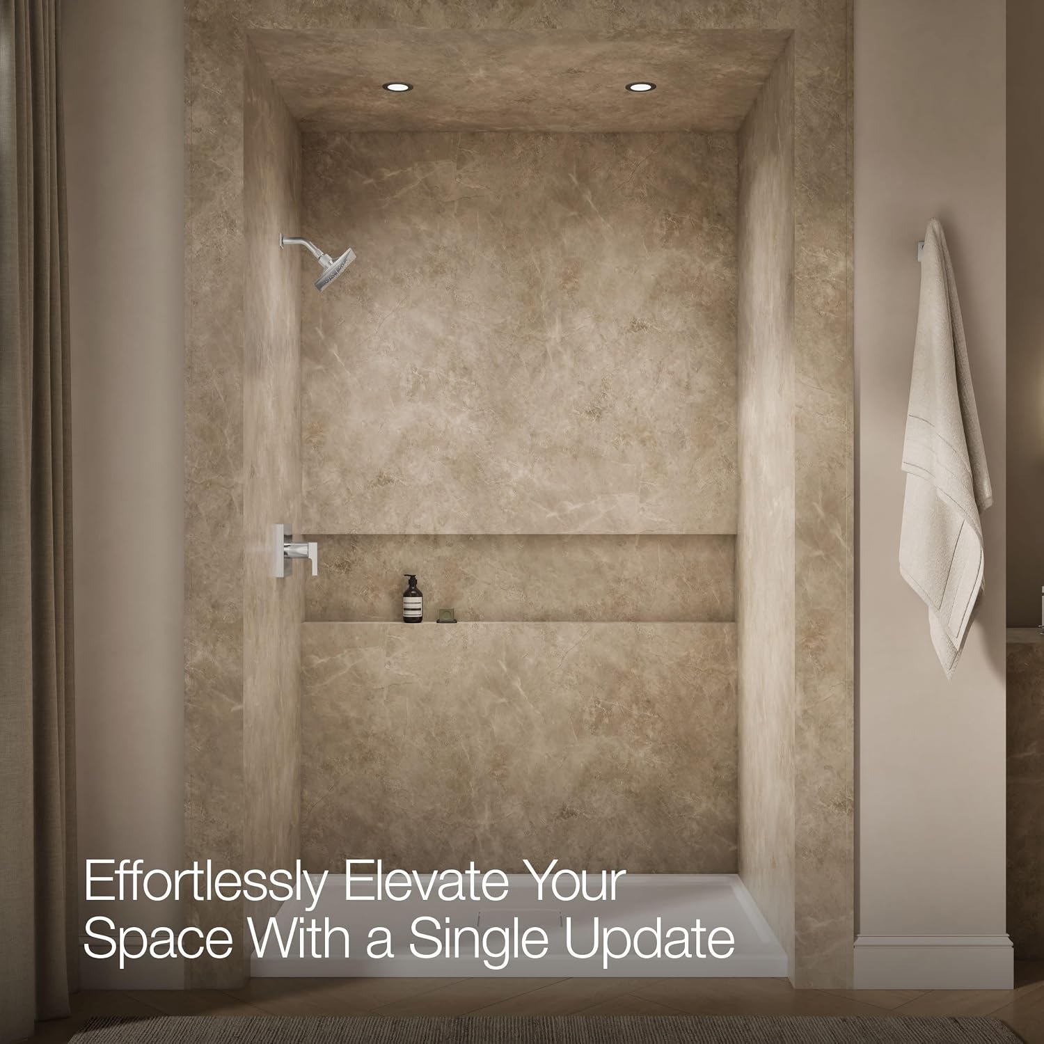KOHLER Honesty Rite-temp Shower Trim with 1.75 Gpm Showerhead and Lever Handle