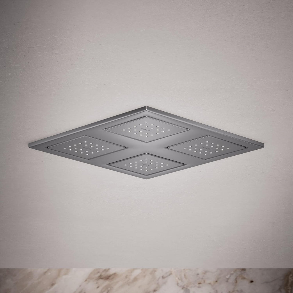 Kohler 98740-CP WaterTile® Rain Overhead shower panel with four 22-nozzle sprayheads, Polished Chrome