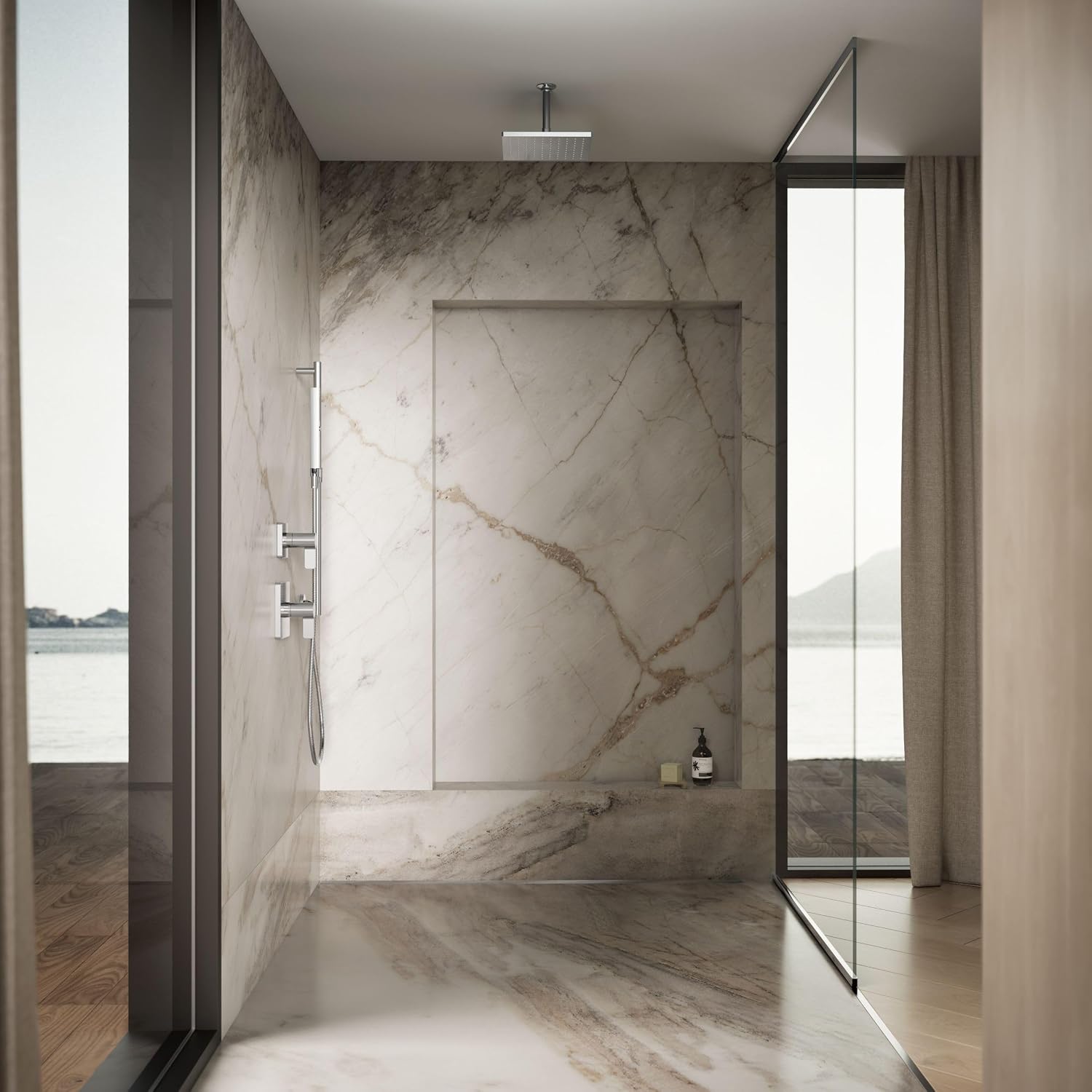Kohler 26149-CP Honesty® 10' single-function rainhead, 2.5 gpm, Polished Chrome
