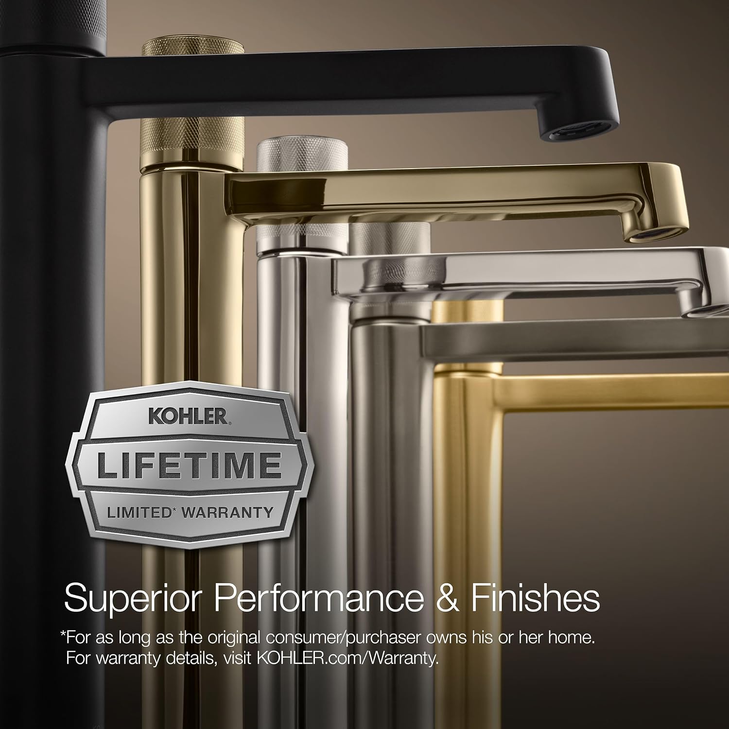 Kohler 72762-9M-BL Artifacts® Single-Handle Bathroom Sink Faucet, 1.2 gpm, Matte Black