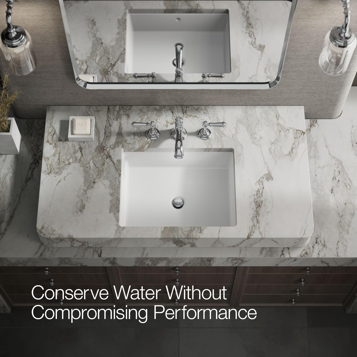 Kohler Artifacts Widespread Handles Lever, Polished Chrome