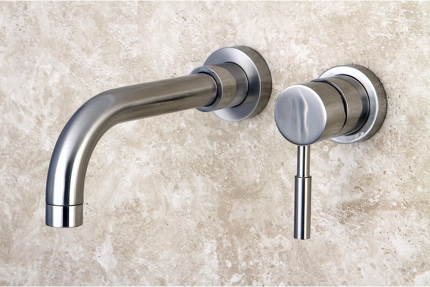 Kingston Brass KS8118DL Single-Handle Wall Mount Bathroom Faucet, Brushed Nickel