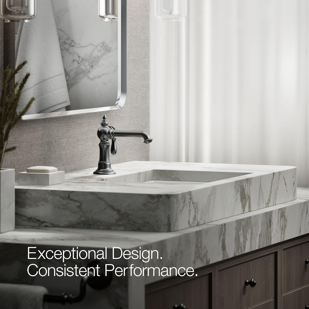 Kohler 72762-9M-BL Artifacts® Single-Handle Bathroom Sink Faucet, 1.2 gpm, Matte Black