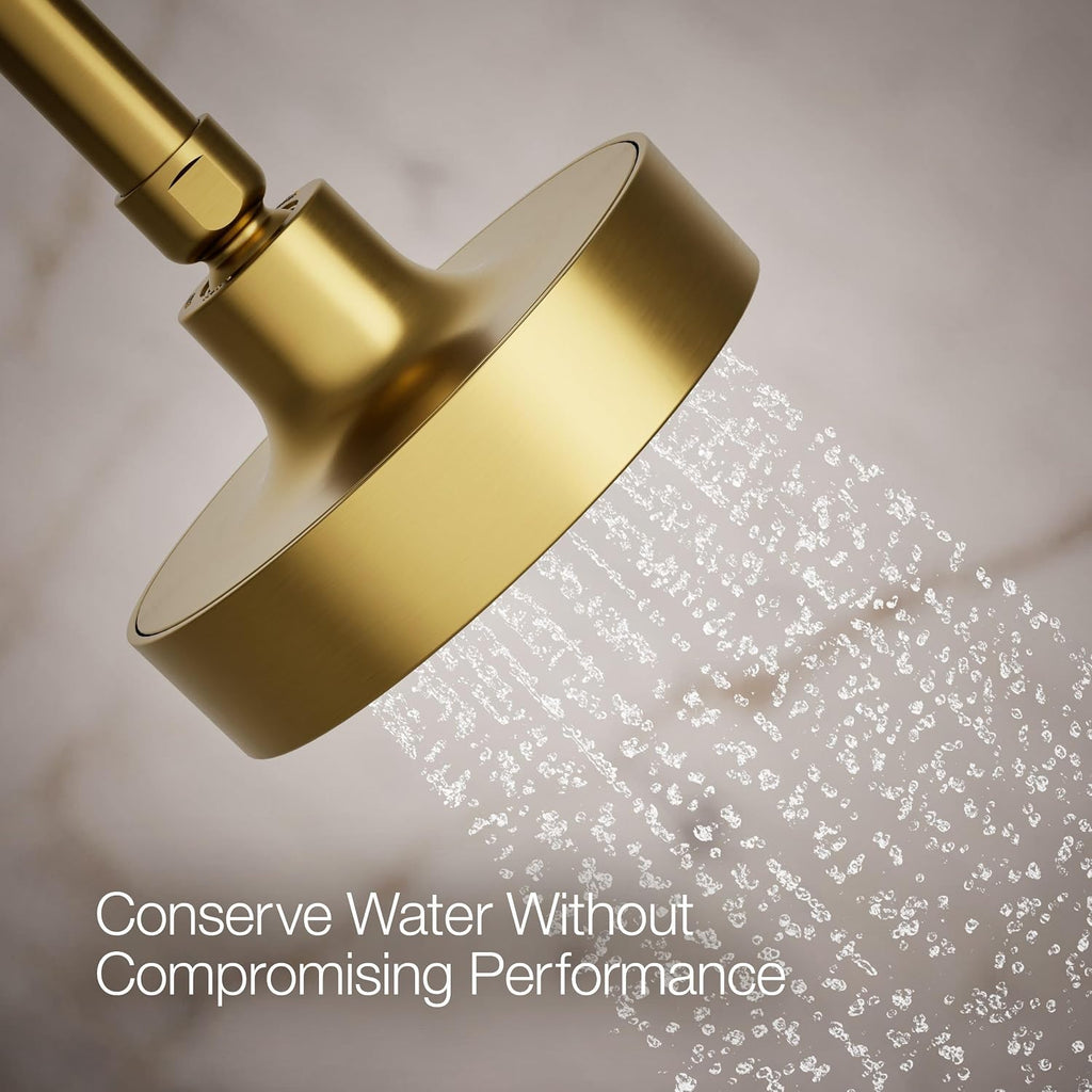 Kohler 965-AK-2MB Purist® Single-function showerhead, 2.5 gpm, Vibrant Brushed Moderne Brass