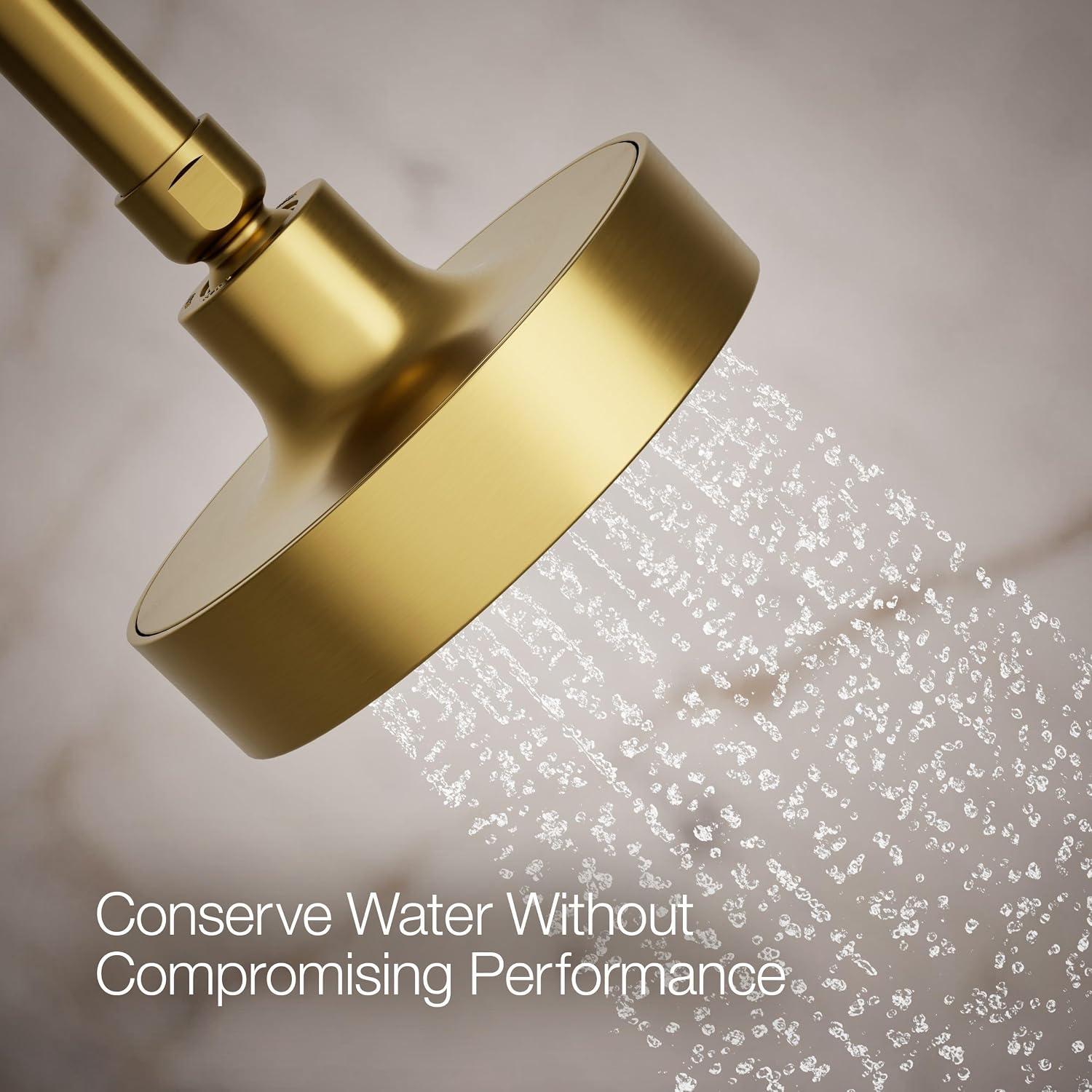 Kohler 965-AK-2MB Purist® Single-function showerhead, 2.5 gpm, Vibrant Brushed Moderne Brass