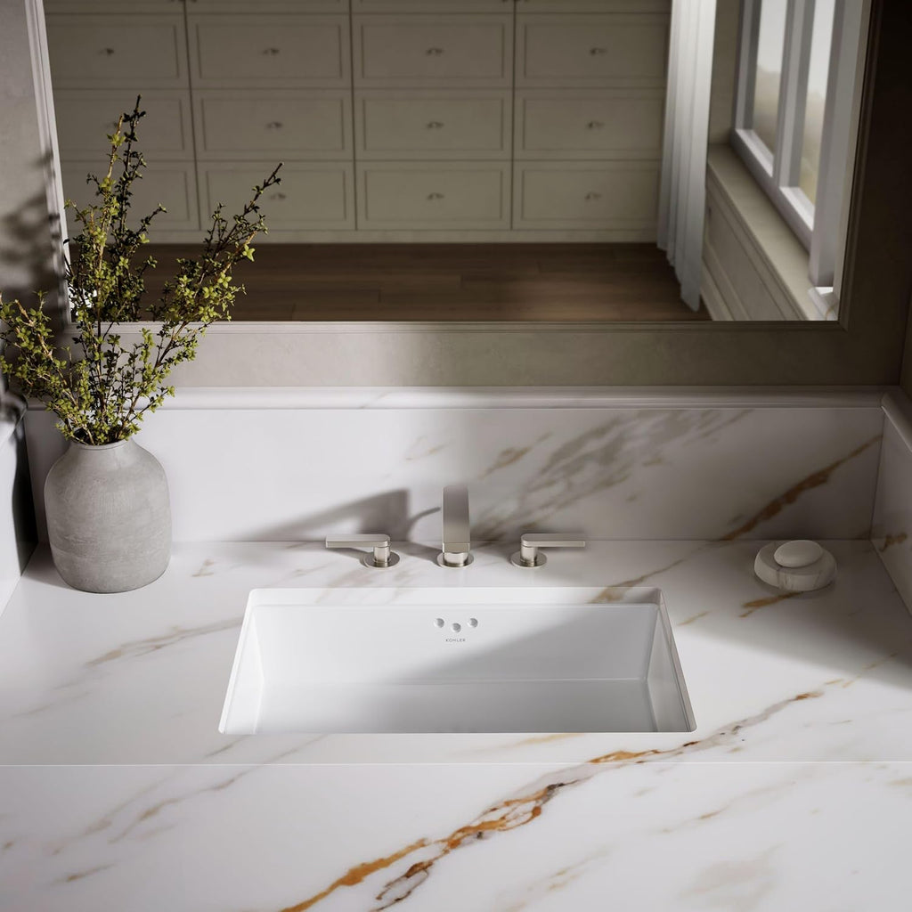 Kohler K-2297-0 Kathryn Under-Mount Bathroom Sink, White