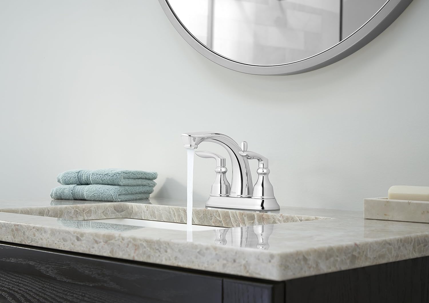 Pfister LG48-CB1C Avalon Centerset Bath Faucet, Polished Chrome, 1.2 gpm