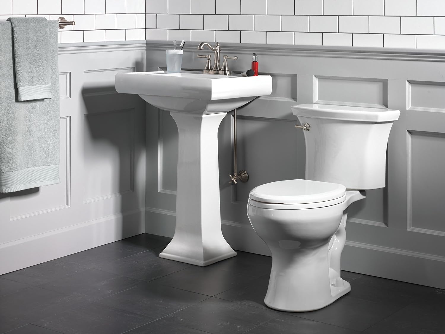 Delta Faucet Cassidy Centerset Bathroom Faucet Brushed Nickel, Bathroom Sink Faucet, Metal Drain Assembly, Stainless 2597LF-SSMPU, 5.41 x 6.59 x 5.41 inches