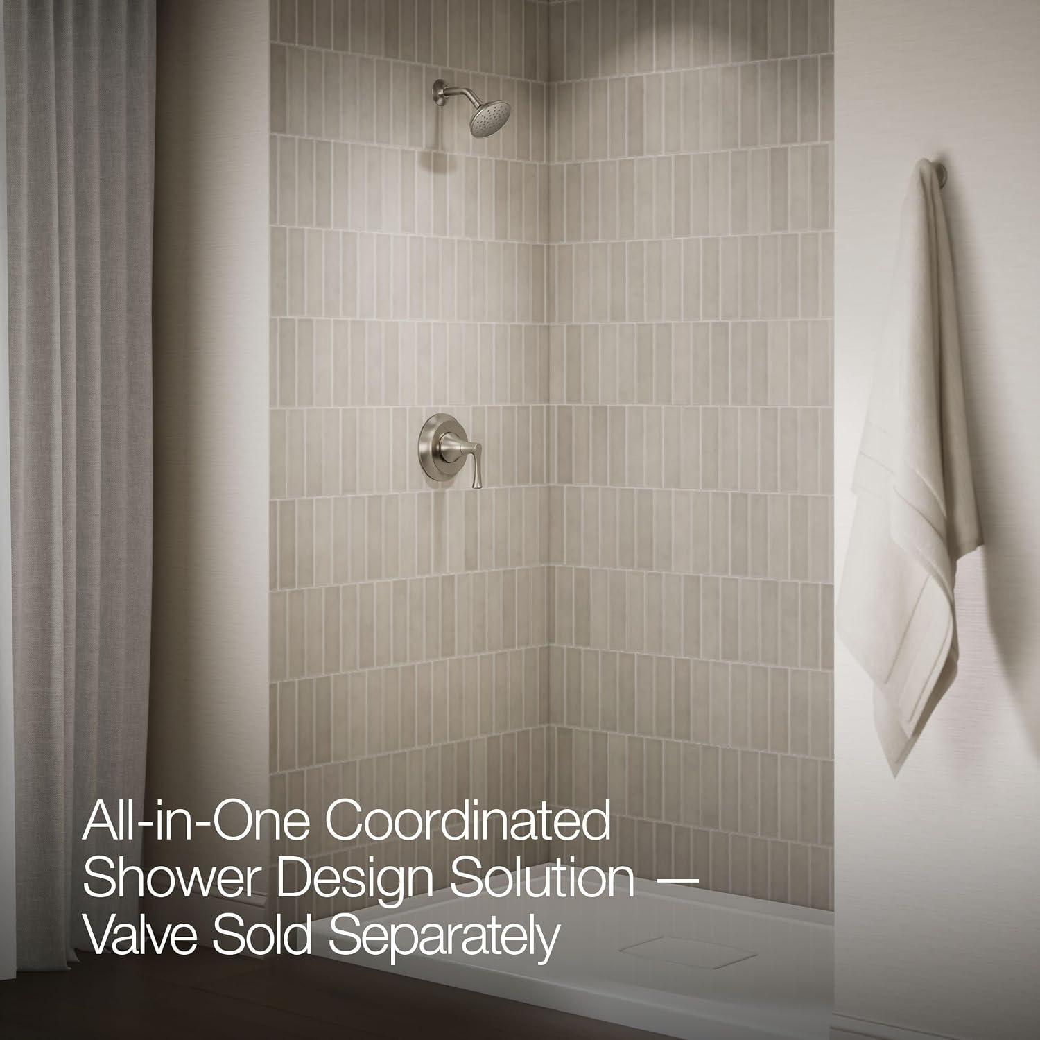 Kohler TS35938-4H-BN Buckley™ Rite-Temp® shower trim kit, 1.5 gpm, Vibrant Brushed Nickel