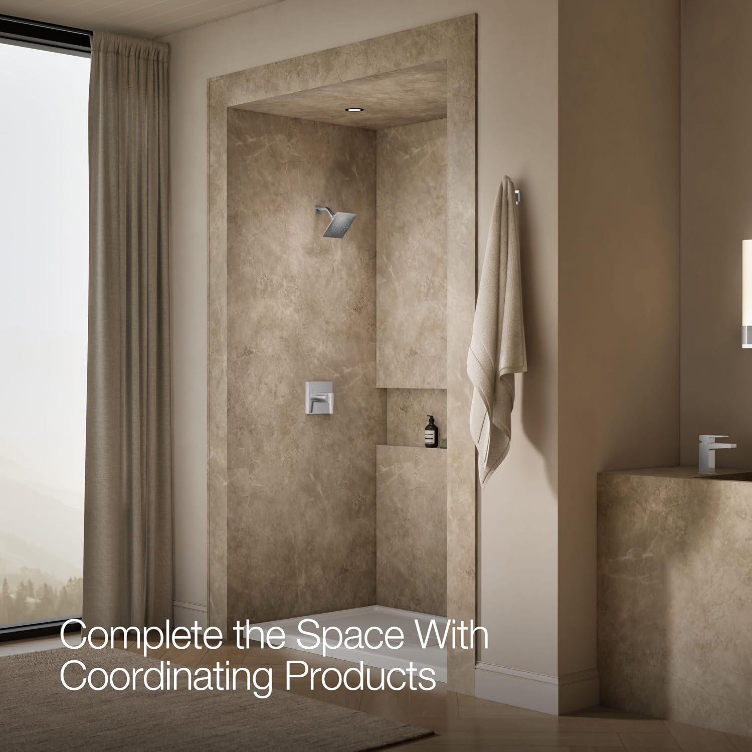 KOHLER Honesty Rite-temp Shower Trim with 1.75 Gpm Showerhead and Lever Handle