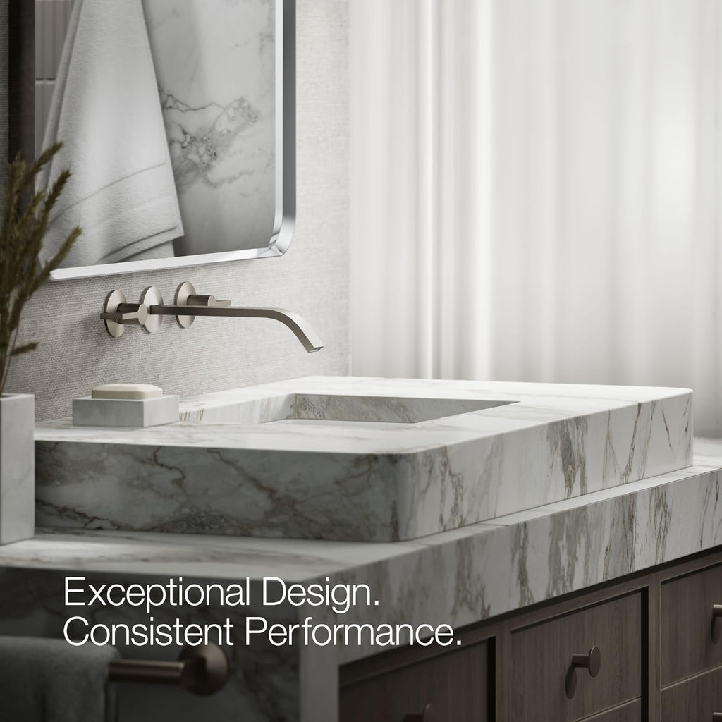 Kohler KT23888-BN Components 1.2 GPM Bathroom Faucet - Handles Sold Separately Vibrant Brushed Nickel