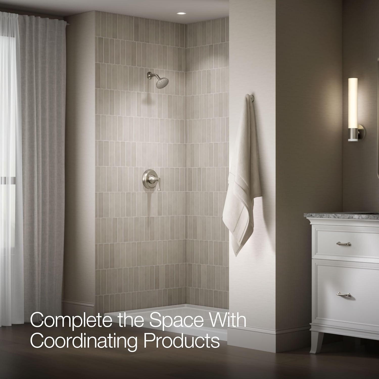 Kohler TS35938-4H-BN Buckley™ Rite-Temp® shower trim kit, 1.5 gpm, Vibrant Brushed Nickel