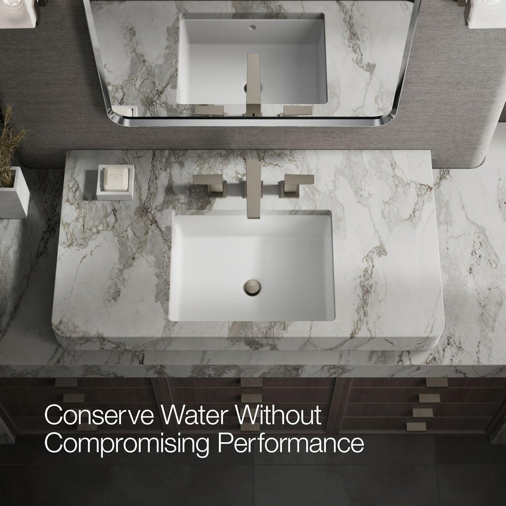 Kohler 23255-4-BN Honesty® Widespread Bathroom Sink Faucet, 1.2 gpm, Vibrant Brushed Nickel