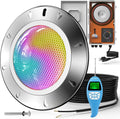 LyLmLe Pool Light for Inground Pools, 65W 12V RGBW LED Multicolor Inground Pool Light with Transformer Controller, 316 Stainless Steel,14 Color Lights Show LED Pools Lights for 10' Niche, 50FT Cord