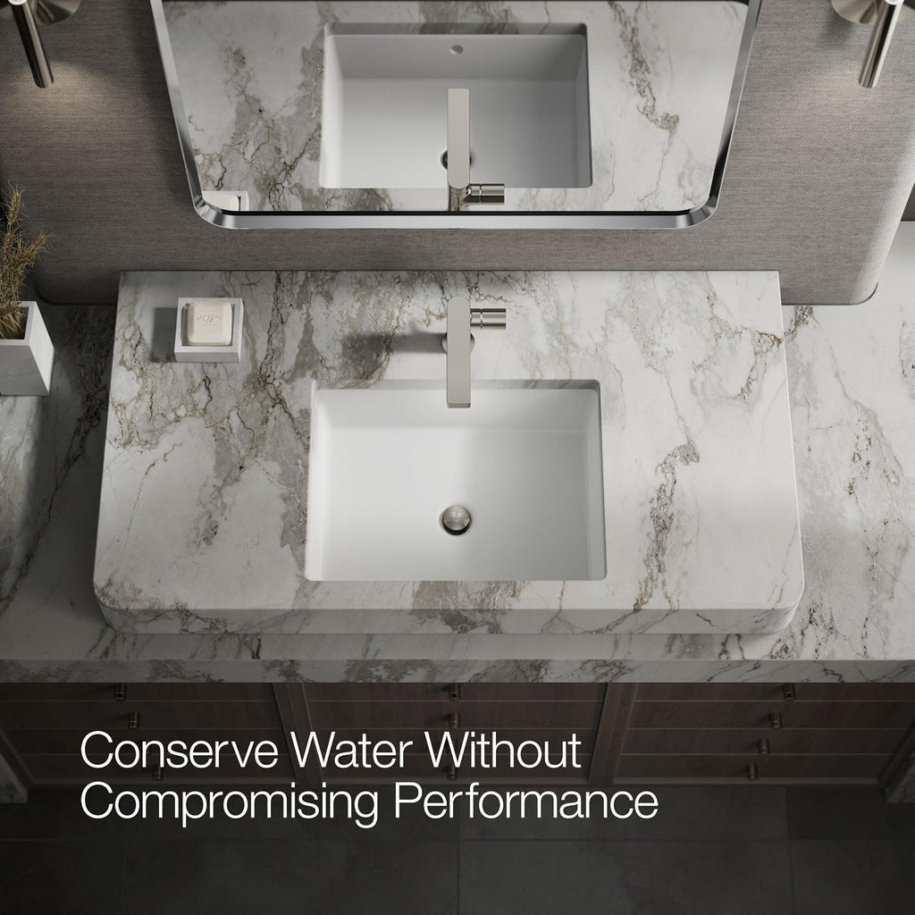 Kohler 73050-7-SN Composed® Single-Handle Bathroom Sink Faucet with Cylindrical Handle, 1.2 gpm, Vibrant Polished Nickel
