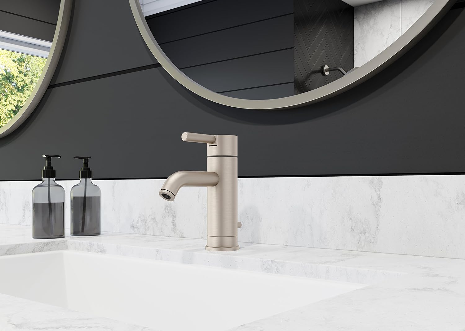 Pfister LG42NK00 Contempra Single Control Bathroom Faucet in Brushed Nickel