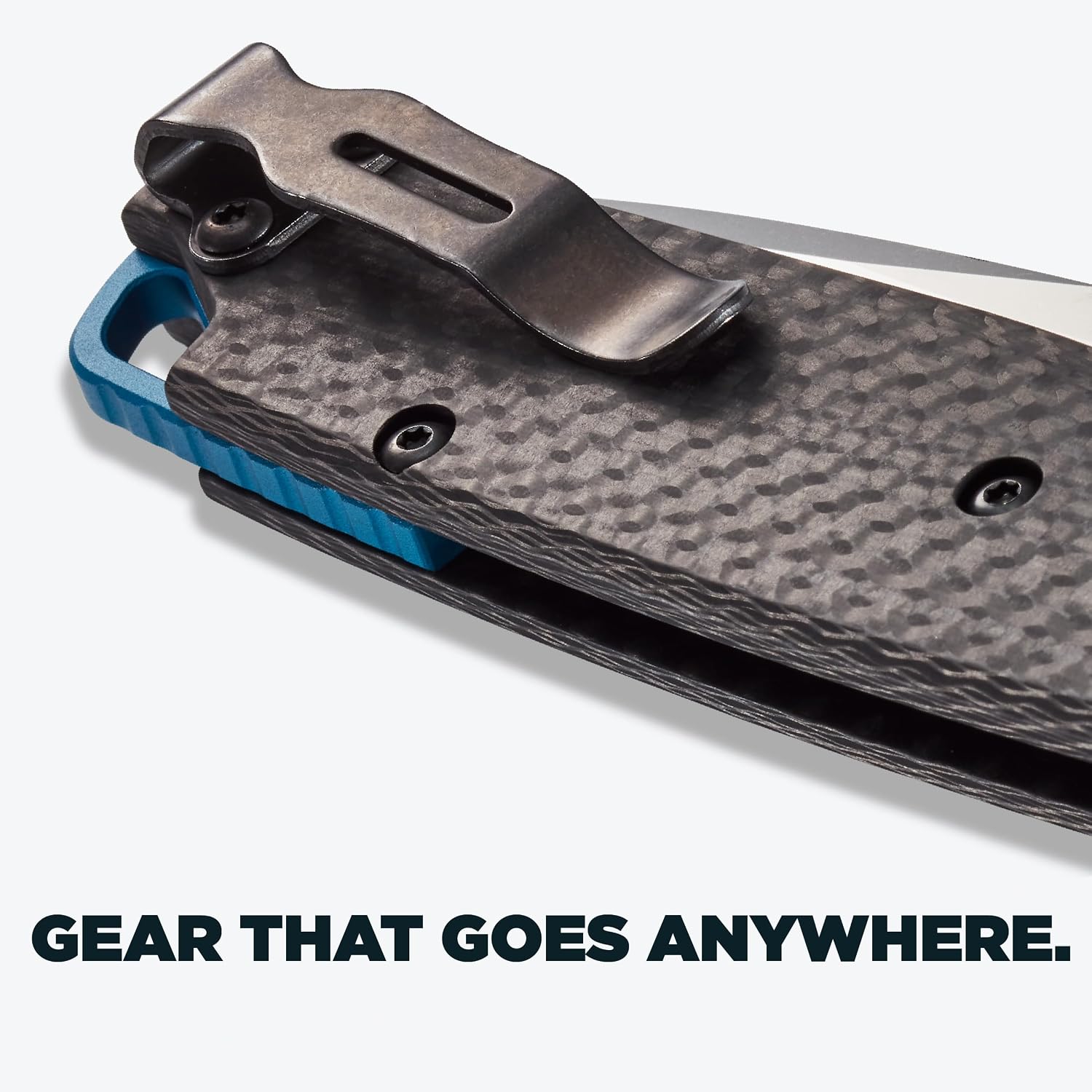 Benchmade - Bugout Outdoor EDC Folding Knife, Slim, Lightweight, Drop-Point Blade, Carbon Fiber (535-3)