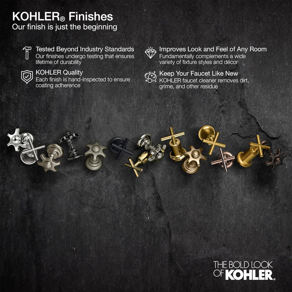 KOHLER TS28127-4G-BL Venza Rite-Temp Bath and Shower Trim Kit, Bath / Shower Faucet Set, 1.75 GPM, Matte Black