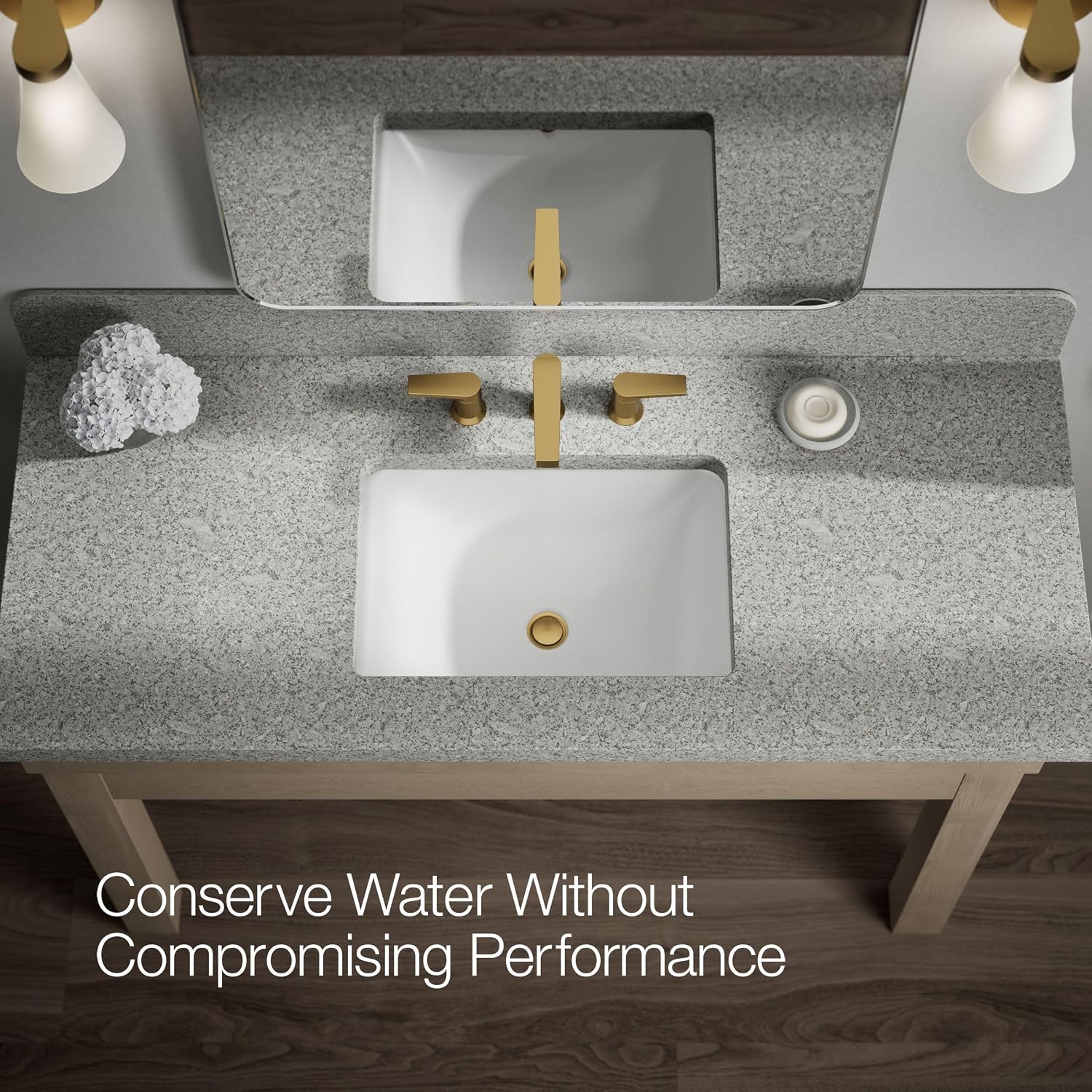 Kohler 97100-4-2MB Taut® Widespread Bathroom Sink Faucet, 1.2 gpm, Vibrant Brushed Moderne Brass