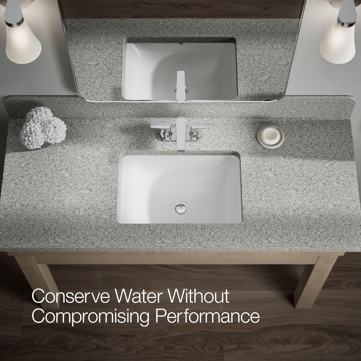 Kohler 97031-4-CP Taut® Centerset Bathroom Sink Faucet, 1.2 gpm, Polished Chrome