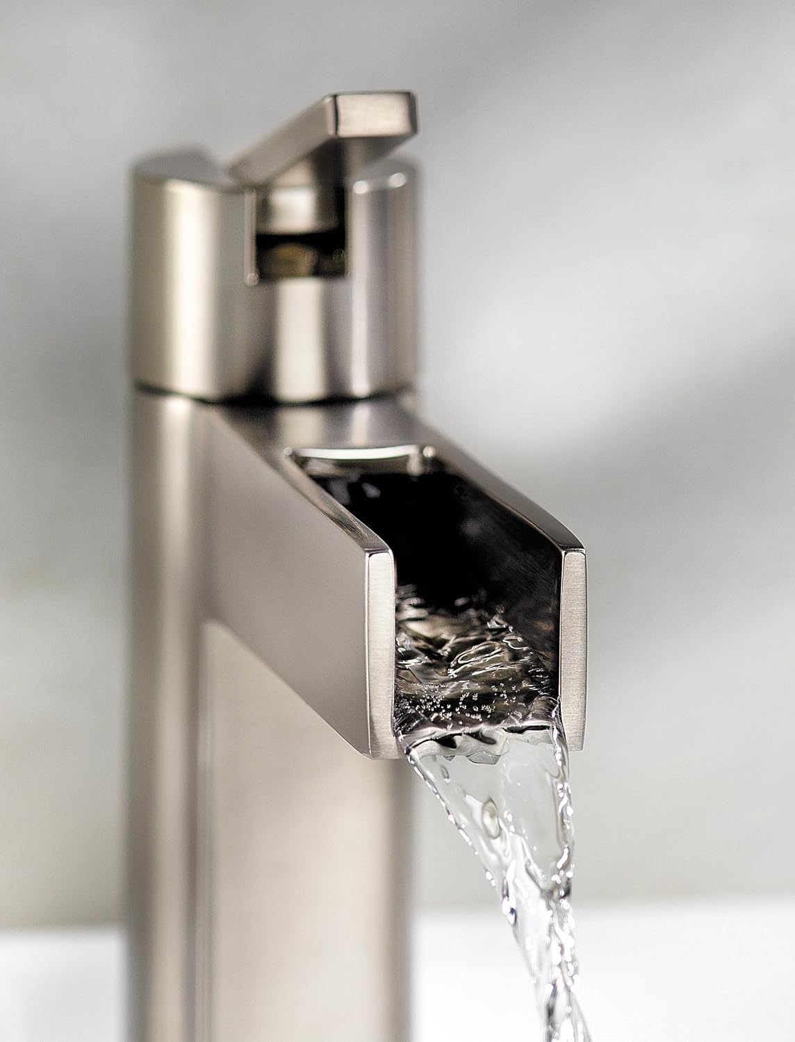Pfister LF042VGKK Vega Single Control 4 Inch Centerset Bathroom Faucet in Brushed Nickel, Water-Efficient Model