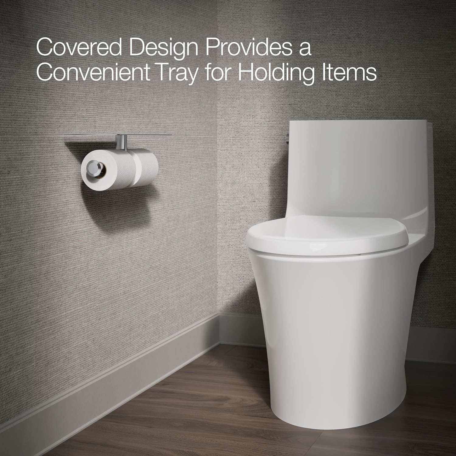 KOHLER Components™ covered double toilet tissue holder