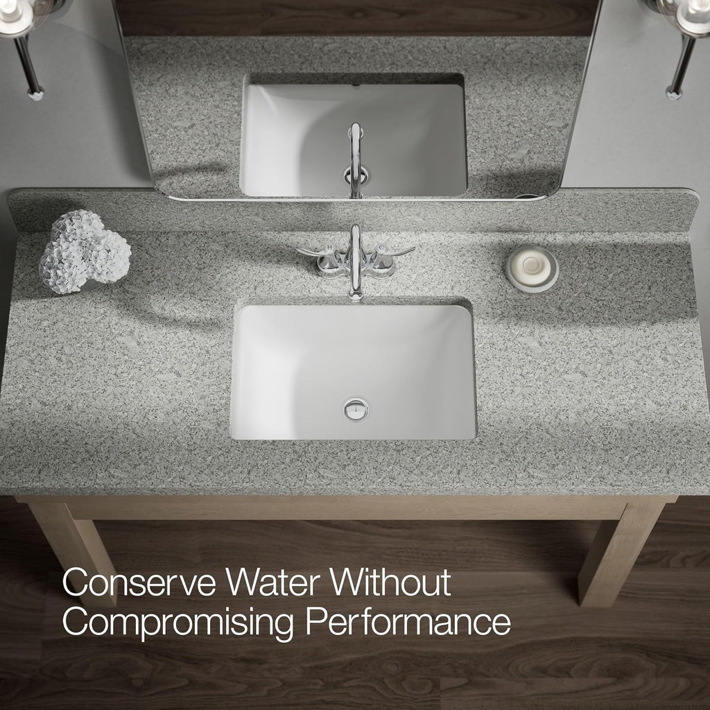 KOHLER K-27378-4-CP Bellera® Centerset Bathroom Sink Faucet, 1.2 GPM, Ceramic Disc Valves, Traditional Design, Polished Chrome