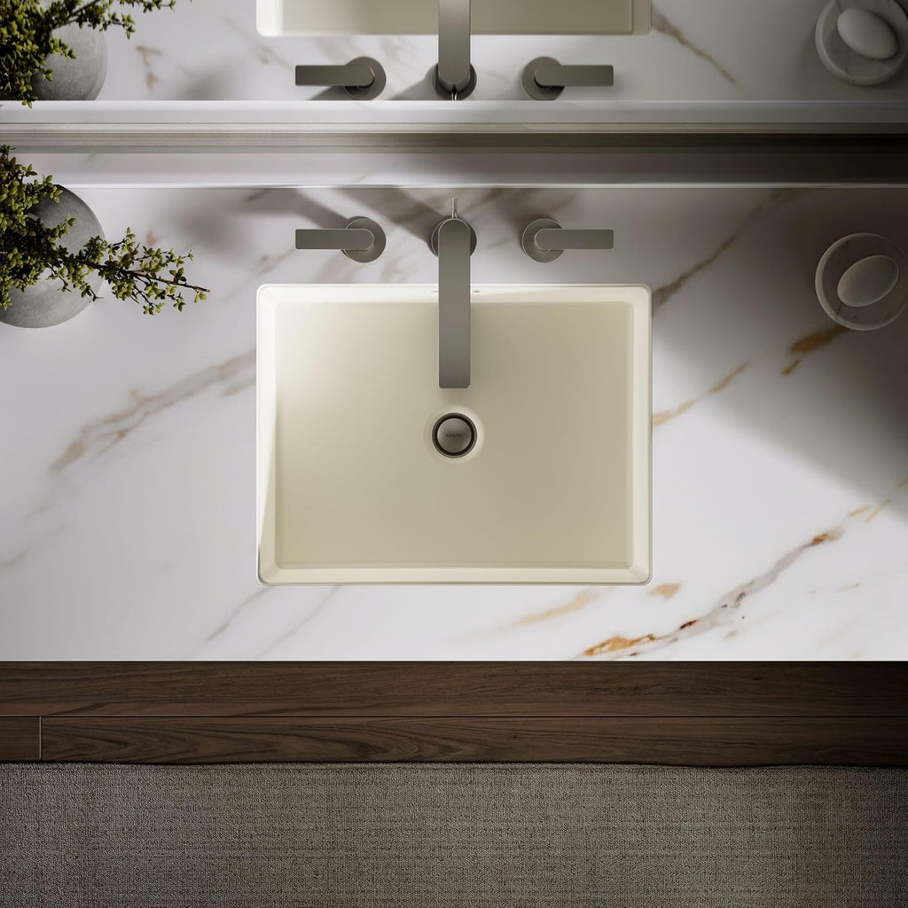 Kohler K-2330-96 Interior 1-Bowl Undermount Bath Sink Biscuit