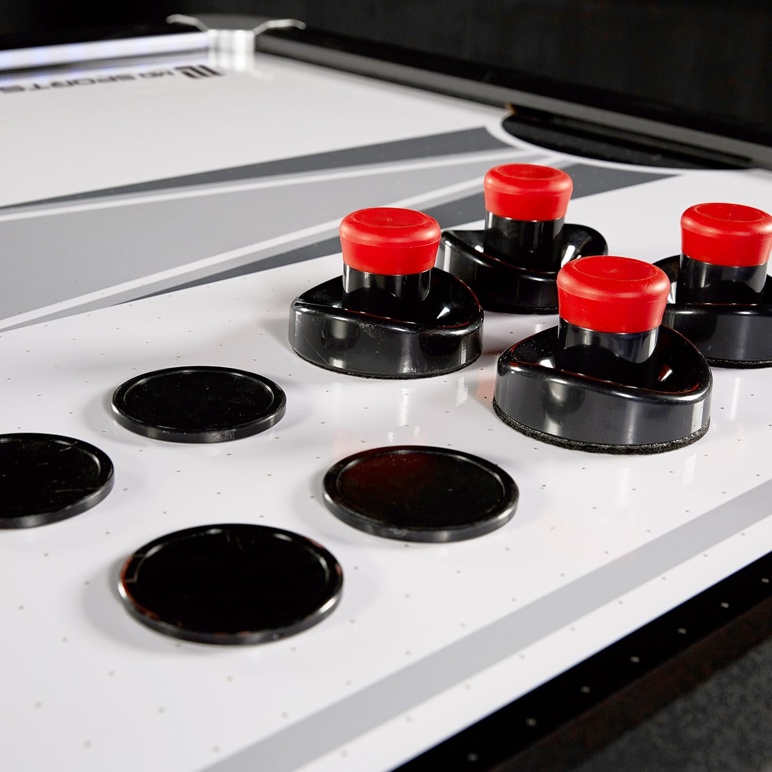 MD Sports Air Hockey Table with Arcade Electronic Scorer, Perfect for Family Game Rooms