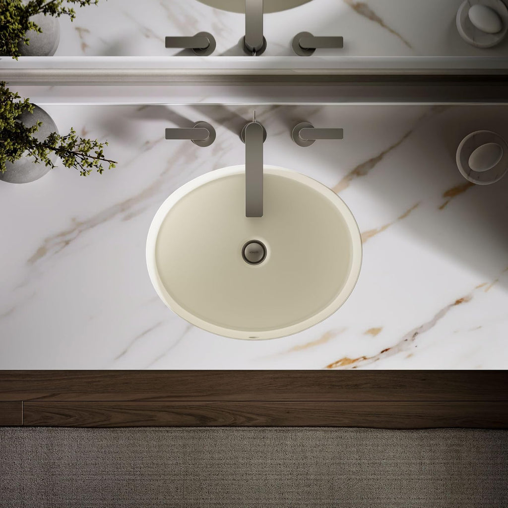 Kohler K-2881-96 1-Bowl Undermount Bathroom Sink w/Overflow Biscuit