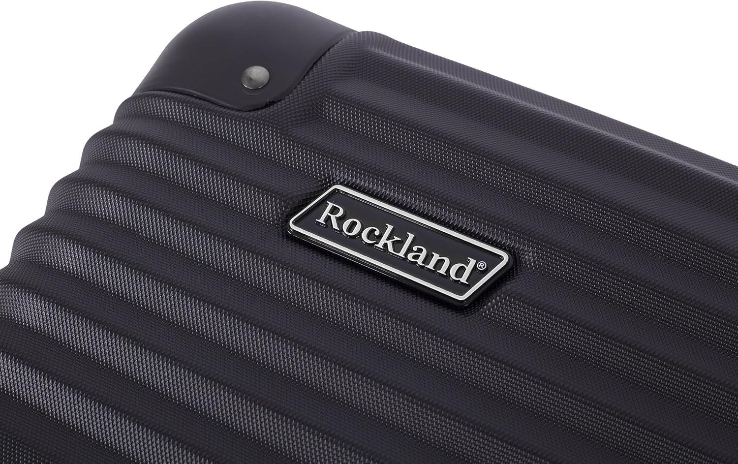 Rockland Berlin Hardside 3 Piece Expandable Spinner Wheel Luggage Set, (20'/24'/28'), Black