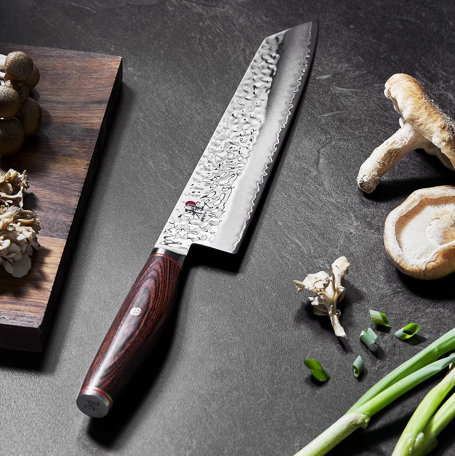 Miyabi Artisan Japanese Kiritsuke Knife,9.5-inch, All Purpose Kitchen Knife, Pakkawood Octagon-shaped Handle, Hand-honed Blade Finished with Katana Edge, Handcrafted in Seki, Japan