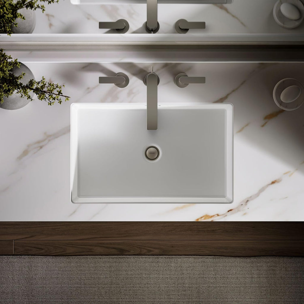 Kohler K-2297-0 Kathryn Under-Mount Bathroom Sink, White