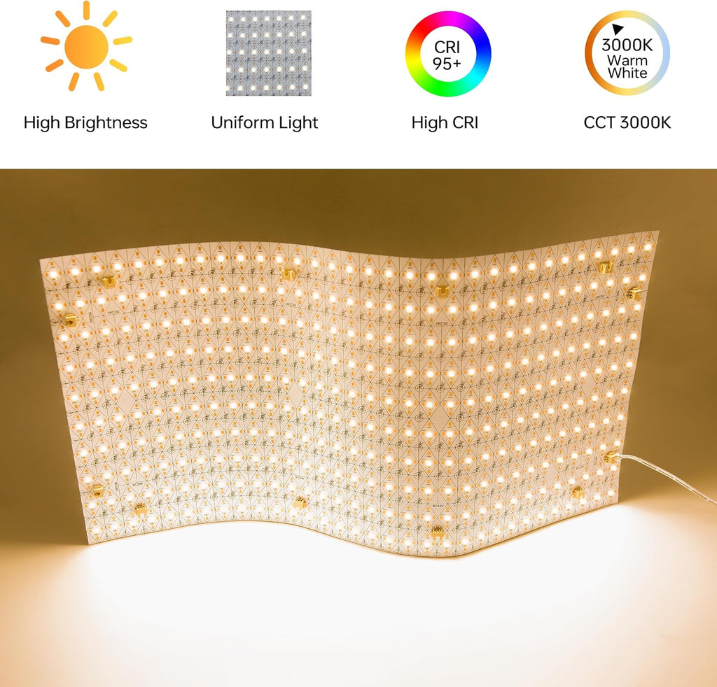 LED Backlight Sheet 4 Pack 24V 36W 3000K,Dimmable Flexible LED Panel Sheet Backlit Translucent Stone/Marble/Onyx/Quartz Countertops Walls