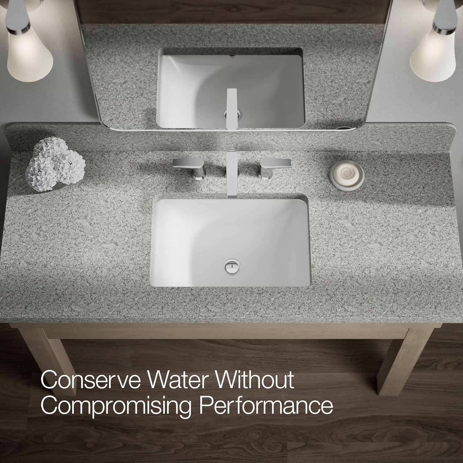Kohler 97100-4-CP Taut® Widespread Bathroom Sink Faucet, 1.2 gpm, Polished Chrome